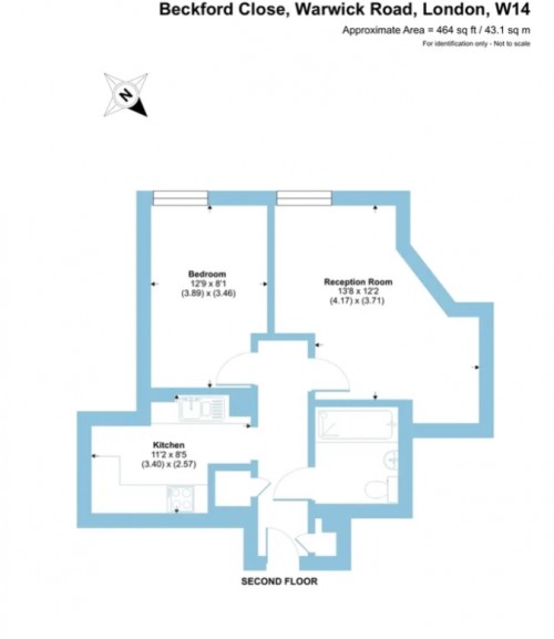 Floorplan for Atwood House, Beckford Close, London, W14 8TX