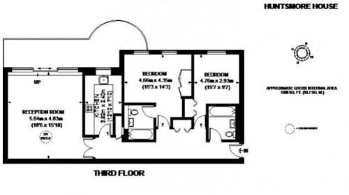 Floorplan for Huntsmore House, Pembroke Road, Kensington, W8