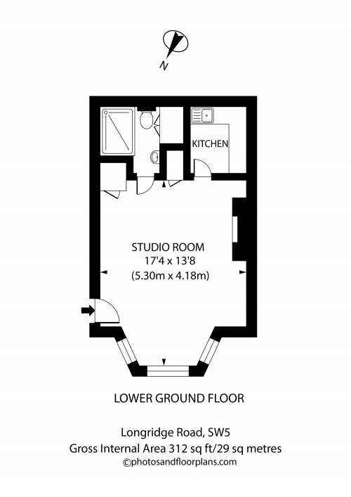 Floorplan for Longridge Road, London, SW5