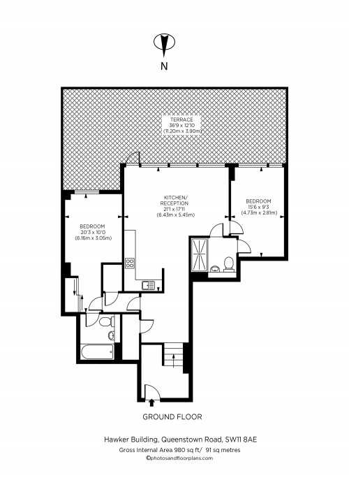 Floorplan for Hawker Building, 350 Queenstown Road, London, SW11
