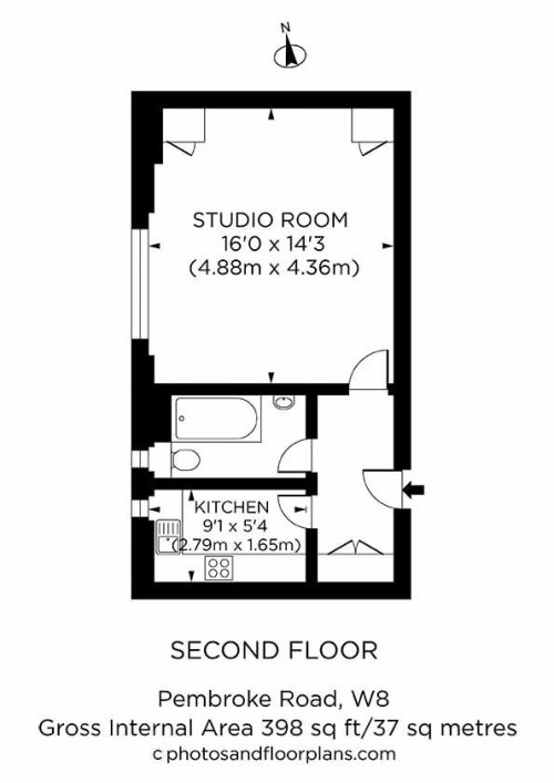 Floorplan for Chatsworth Court, Pembroke Road, W8