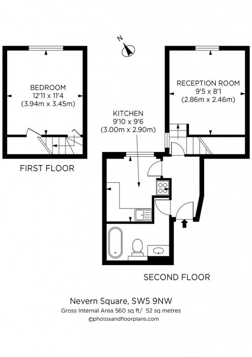 Floorplan for Nevern Square, London, SW5 9NW, UK